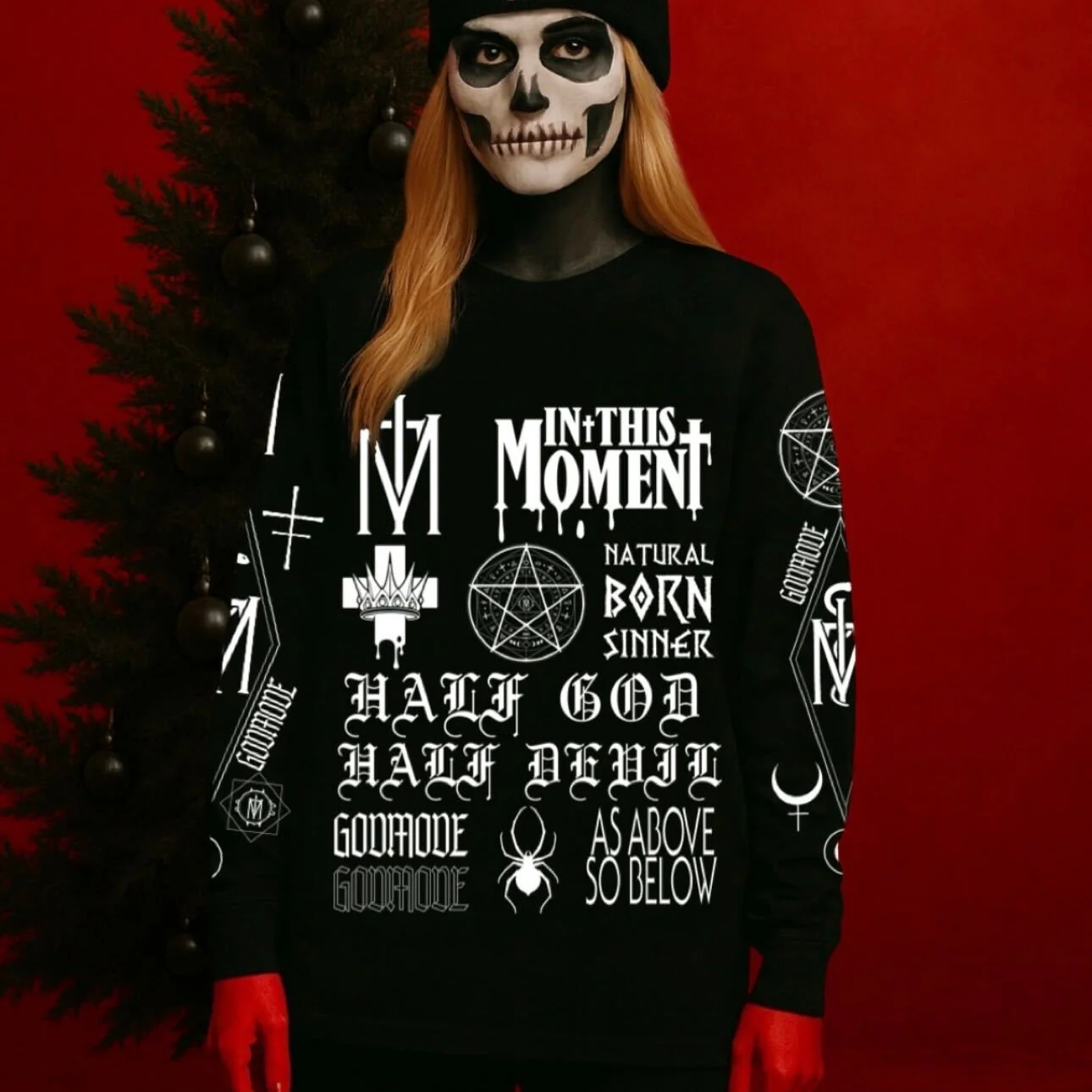 As Above Black Crewneck Sweater - Image 3