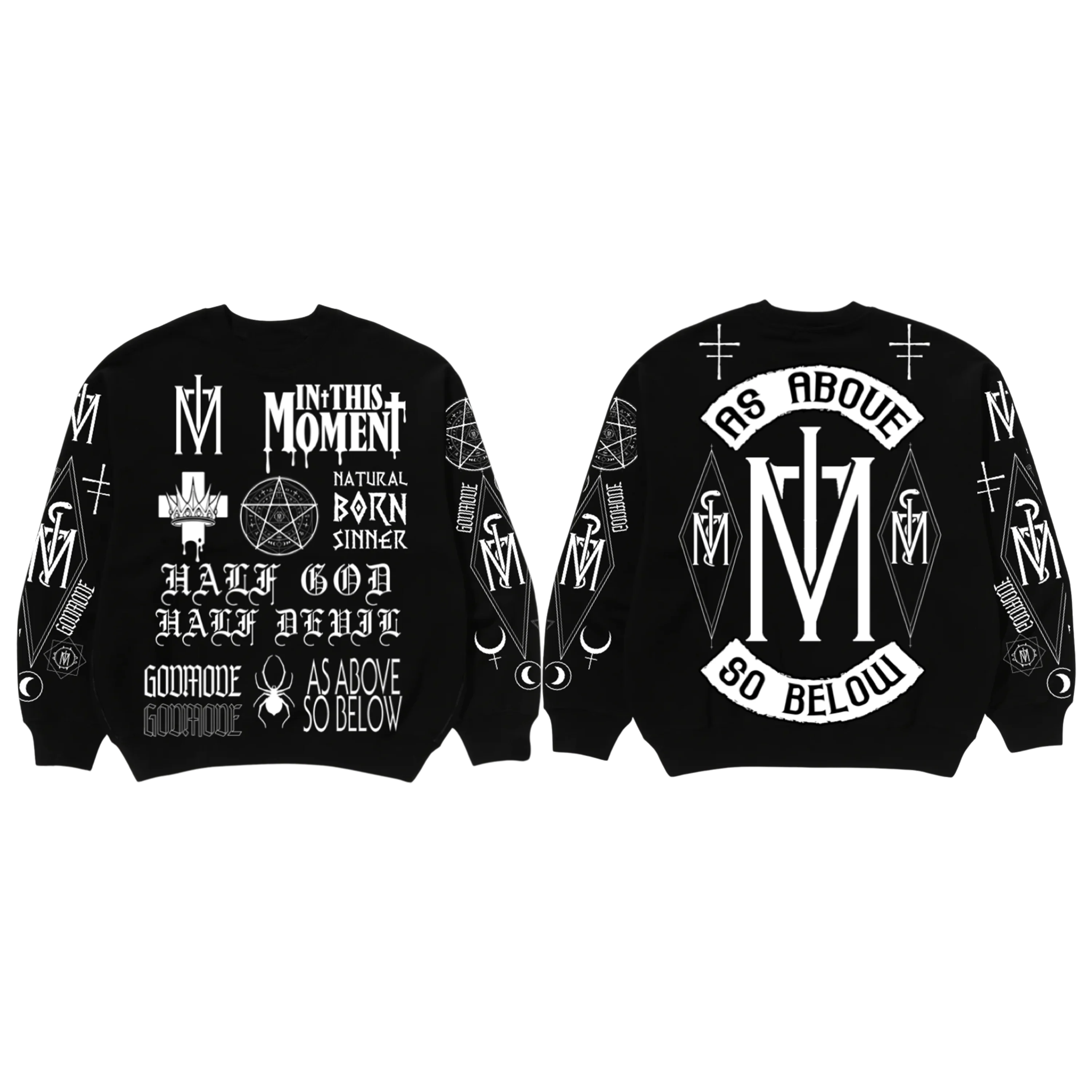 As Above Black Crewneck Sweater - Image 5